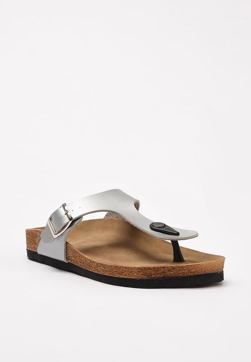 Trendyol - Toepost slide - silver