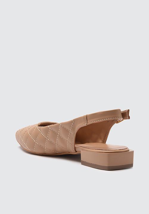 Trendyol - Qulited slingback ballet - tobacco