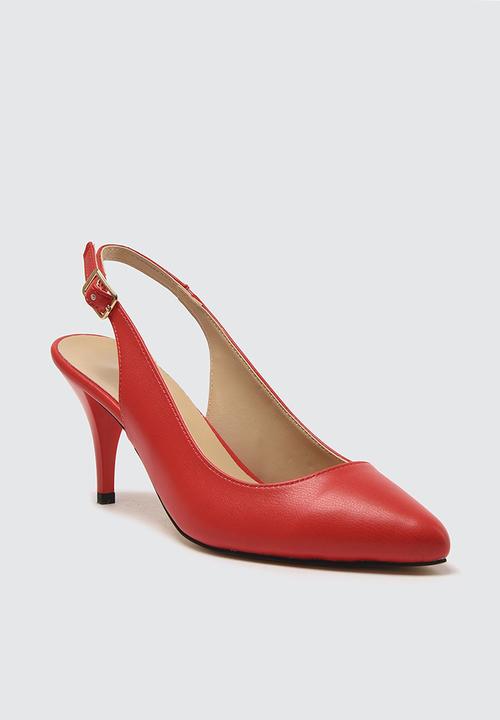Trendyol - Vamp toe slingback stiletto heel - red