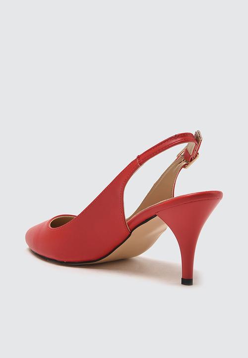 Trendyol - Vamp toe slingback stiletto heel - red