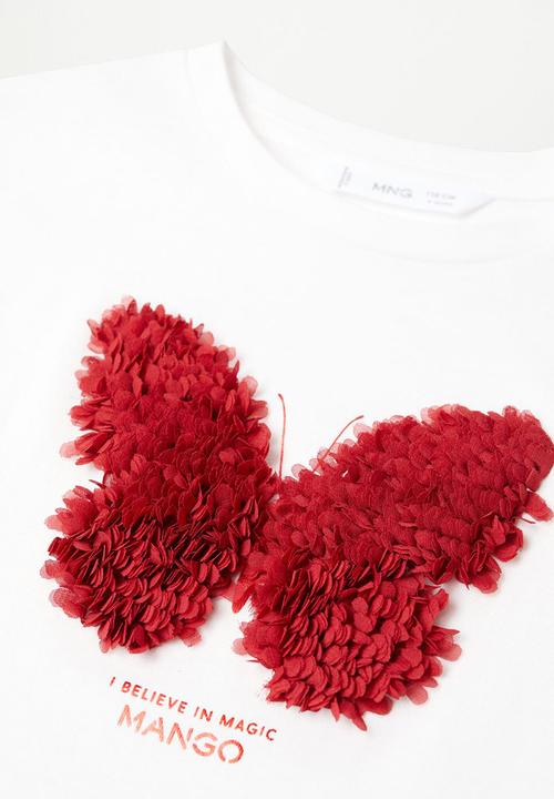 MANGO - Mlogo8 short sleeve tee - white