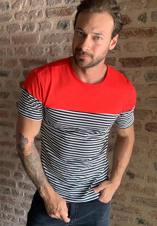 Trendyol - Stripe short sleeve tee - multi