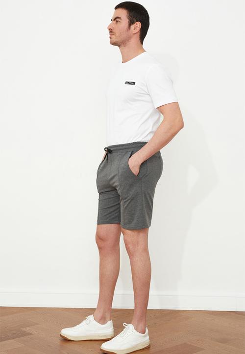 Trendyol - Senzo plain shorts - anthracite