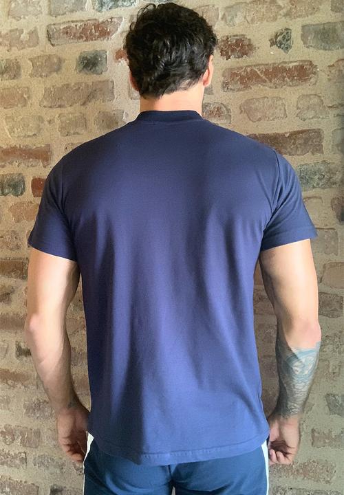 Trendyol - Quarter zip short sleeve tee - navy