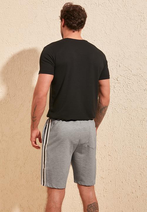 Trendyol - Side stripe shorts - grey