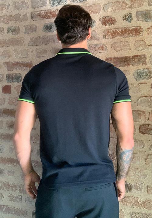 Trendyol - Quarter zip short sleeve golfer - black