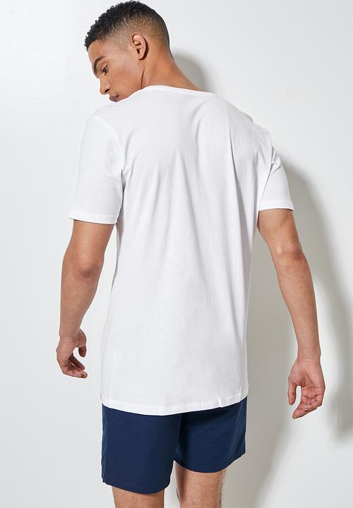 Superbalist - Dean vee neck tee - white 