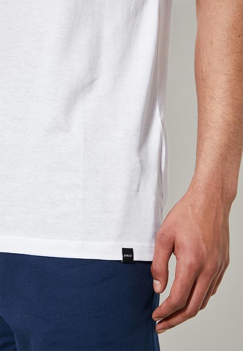 Superbalist - Dean vee neck tee - white 