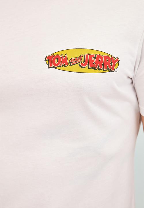 Trendyol - Tom & jerry printed short sleeve tee - white