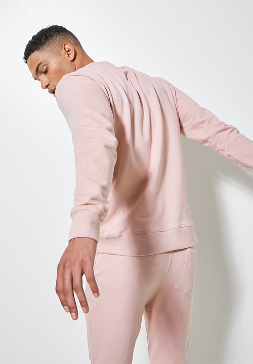 Superbalist - Brewer crew neck sweat - dusty pink