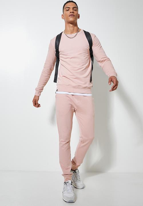 Superbalist - Brewer crew neck sweat - dusty pink