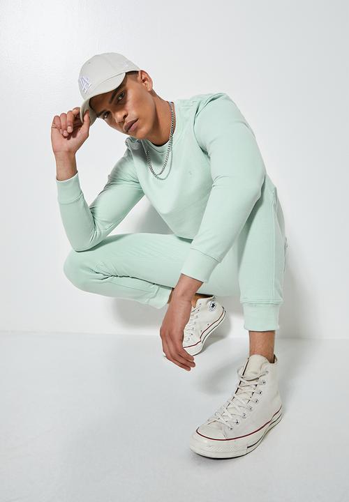 Superbalist - Brewer crew neck sweat - dusty blue