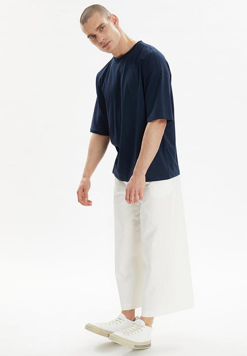 Trendyol - The big wave back print short sleeve tee - navy
