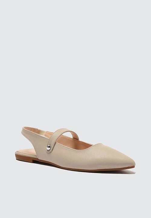 Trendyol - Pointed slingback ballet - neutral