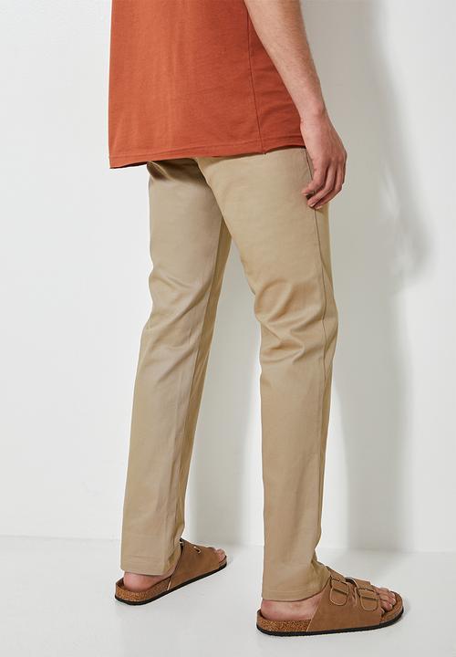 Superbalist - Caleb slim chino - stone