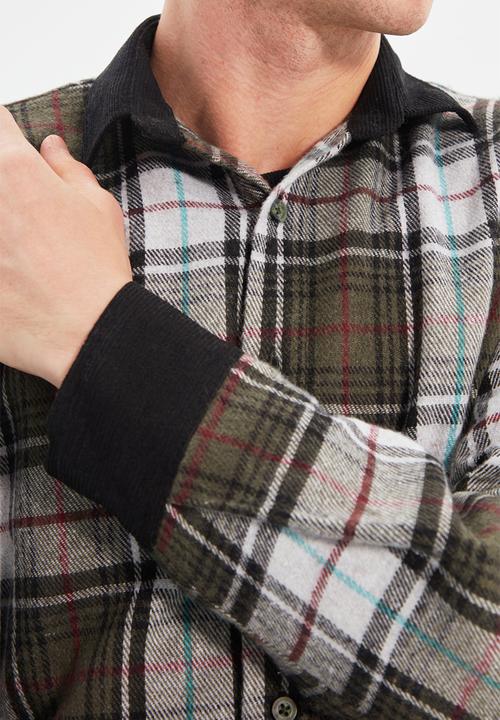 Trendyol - Check long sleeve shirt - khaki
