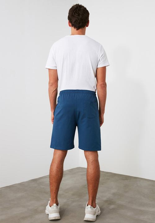 Trendyol - Colour block side stripe shorts - petrol