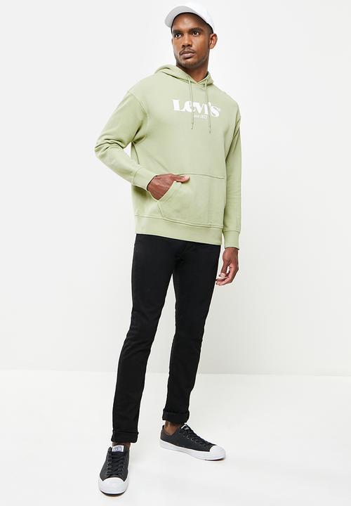 Levi’s® - T3 relaxd graphic hoodie mv ssnl core ho - olive