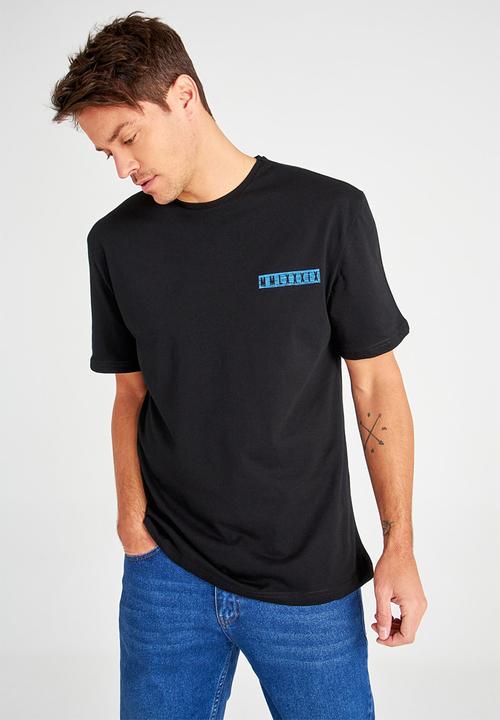 Trendyol - Arrows back print short sleeve tee - black