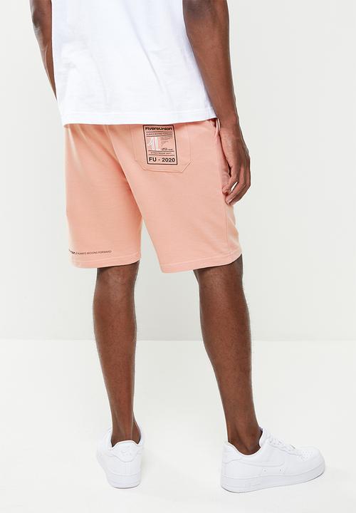 Flyersunion - Mens-fleece knit short - misty rose