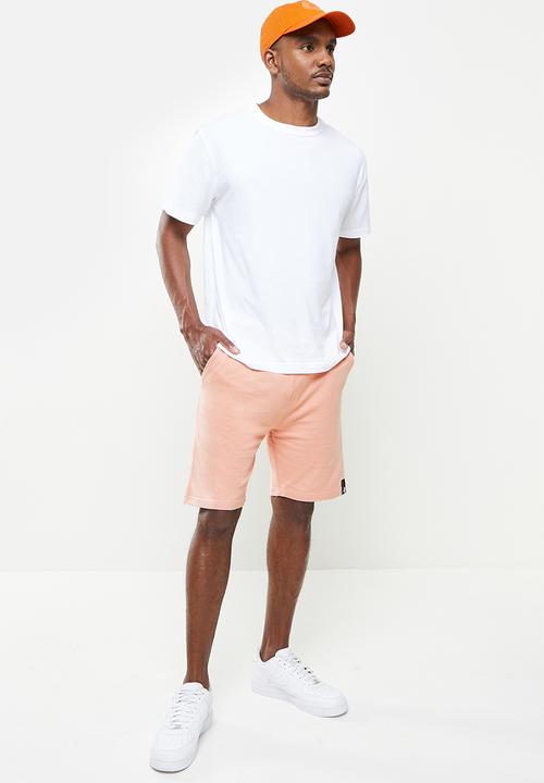 Flyersunion - Mens-fleece knit short - misty rose