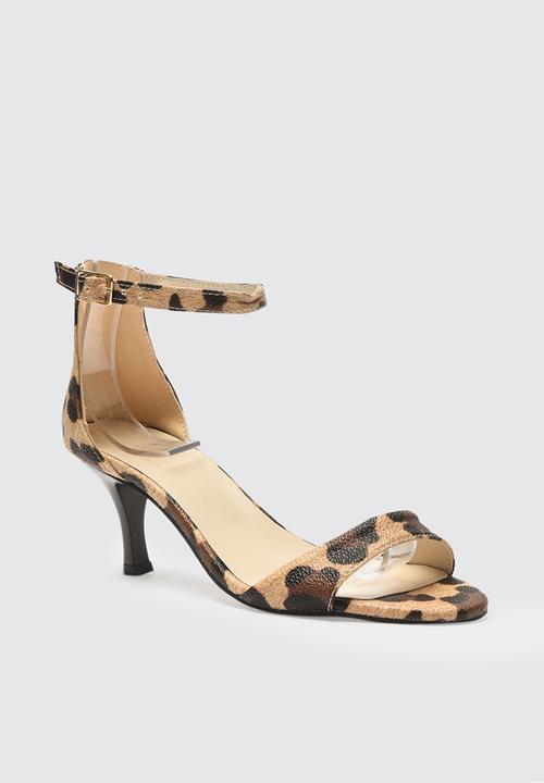 Trendyol - Barely there stiletto ankle strap heel - brown