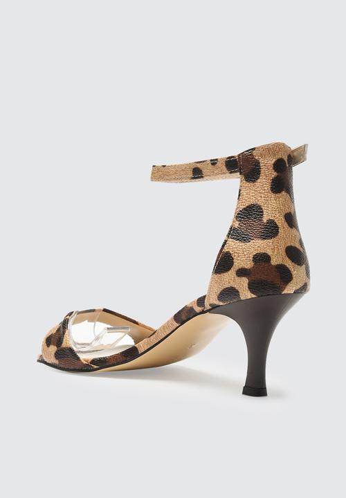 Trendyol - Barely there stiletto ankle strap heel - brown