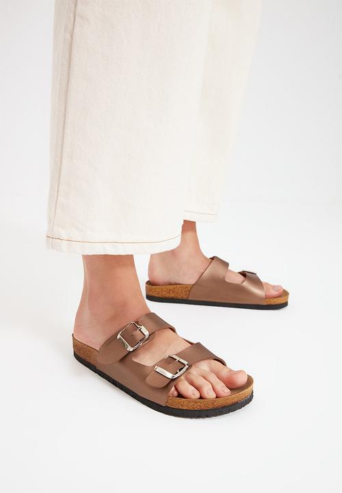 Trendyol - Double buckle slide - rose