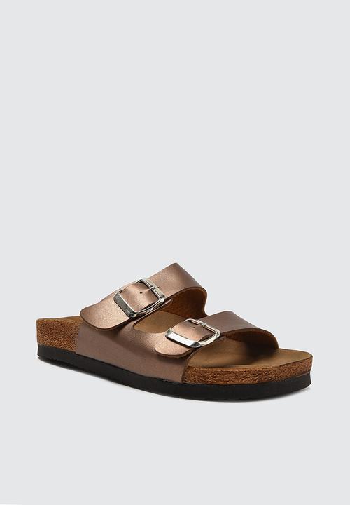Trendyol - Double buckle slide - rose
