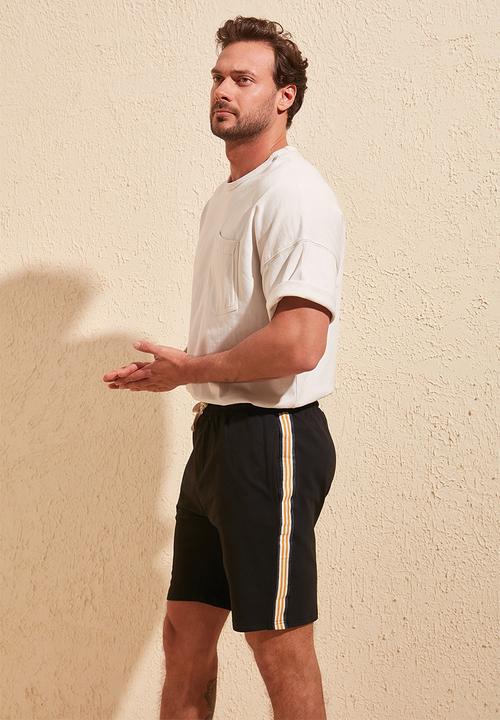 Trendyol - Side tape shorts - black