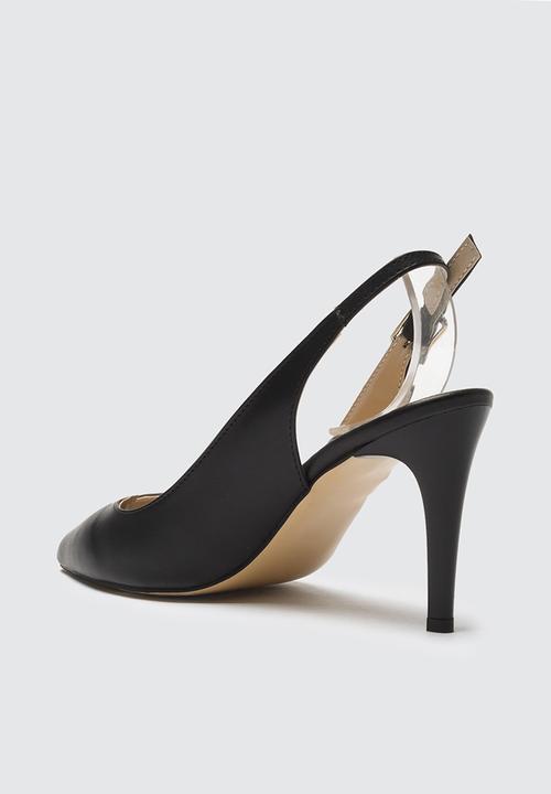 Trendyol - Vamp toe slingback stiletto heel - black