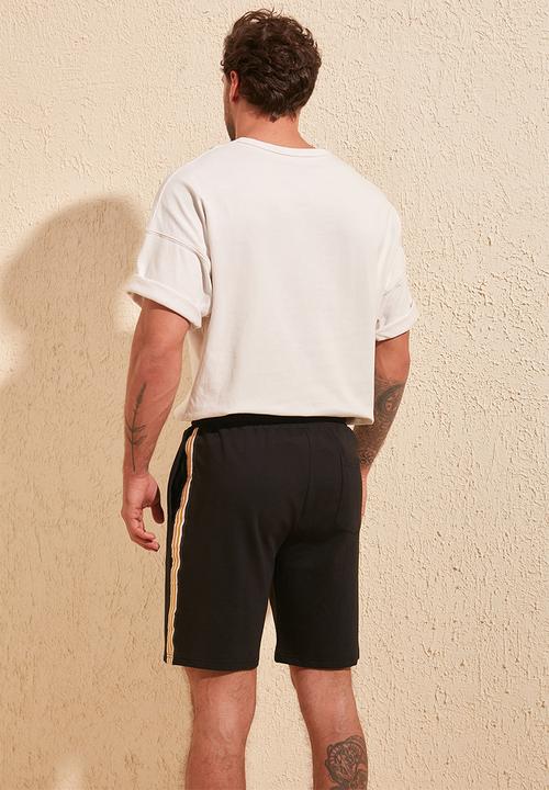 Trendyol - Side tape shorts - black