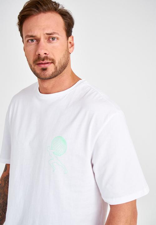 Trendyol - Sizwe back printed short sleeve tee - white