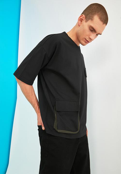 Trendyol - Utility short sleeve tee - black