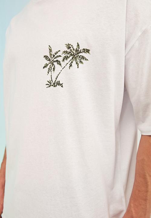 Trendyol - Hello summer printed short sleeve tee - white