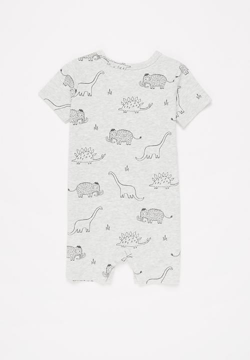 Cotton On - The short sleeve romper - cloud marle