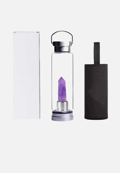 Shapeshifter - Crystal elixir water bottle - amethyst