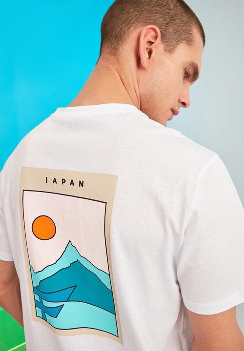 Trendyol - Japan back print short sleeve tee - white