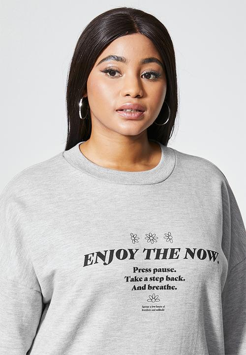 Superbalist - Slogan sweat - grey