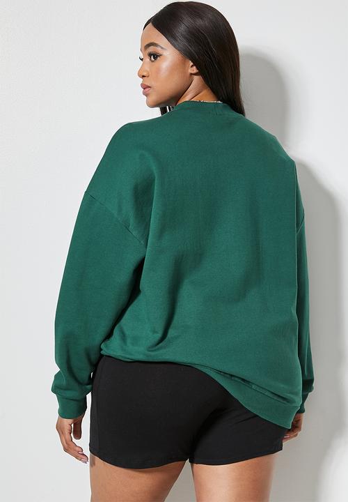 Superbalist - Funnel neck sweat - deep green