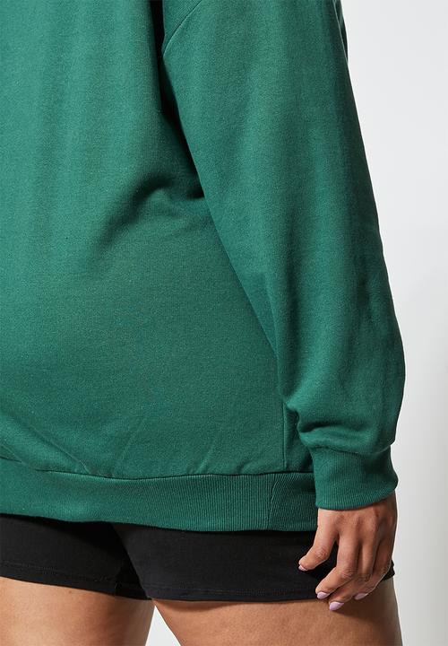 Superbalist - Funnel neck sweat - deep green