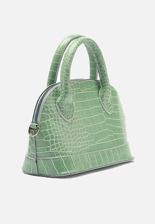 Trendyol - Faux croc shoulder bag - mint