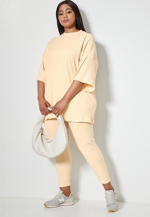 Superbalist - Long line rib tee - neutral 