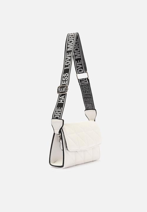 Trendyol - Diamond embossed shoulder bag - white