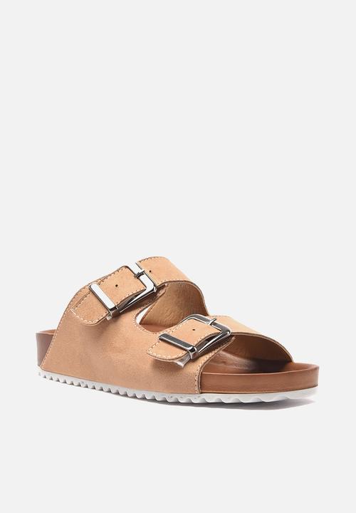 Trendyol - Double big buckle slide - stone