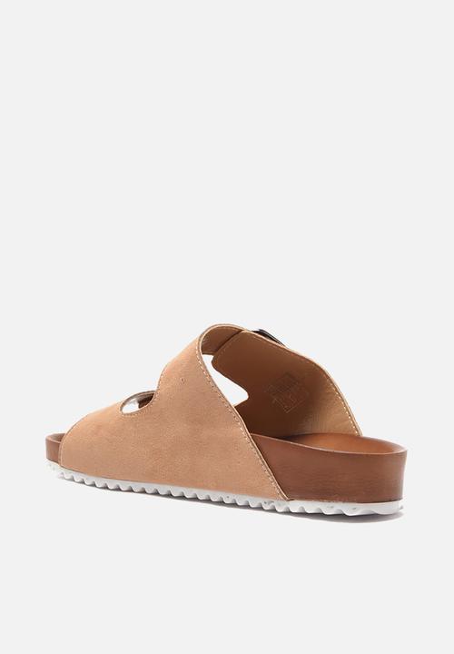 Trendyol - Double big buckle slide - stone