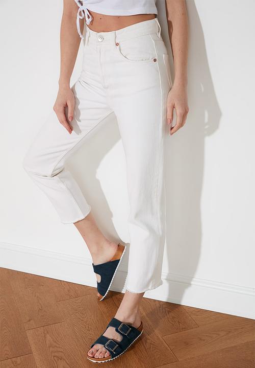 Trendyol - Double big buckle slide - navy