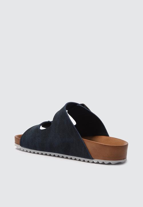 Trendyol - Double big buckle slide - navy