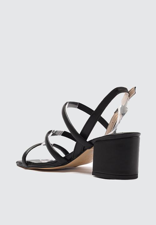 Trendyol - Strappy slingback block heel - black