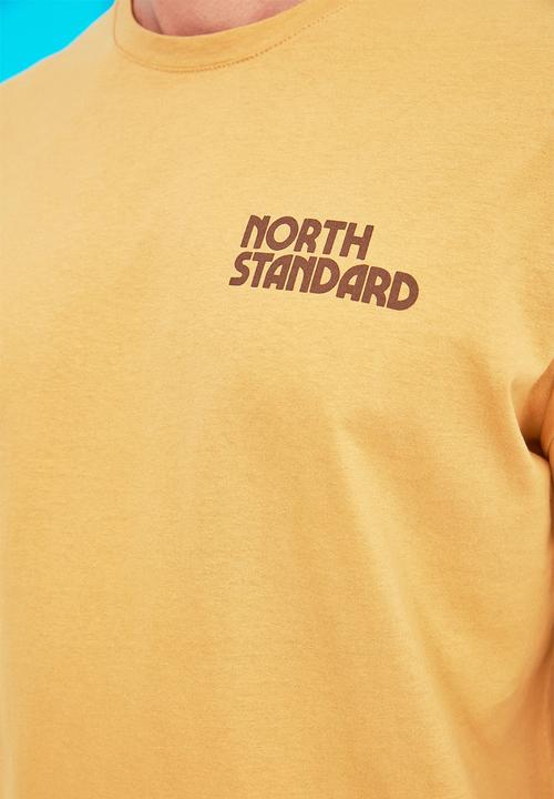 Trendyol - North standard printed short sleeve tee - mustard
